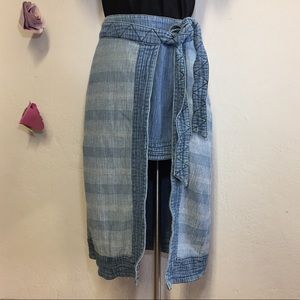 Free People Chambray Skirt